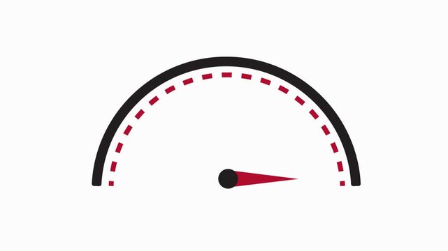Speedometer Dashboard Animation Icon Vector