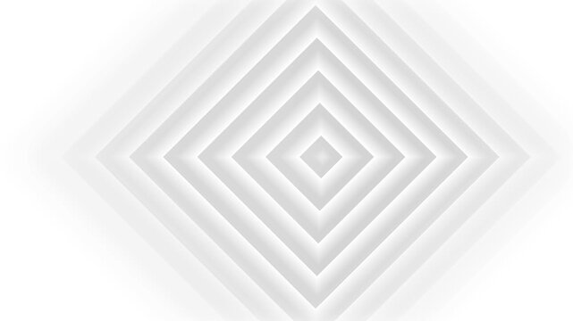 Soft layered diamond pattern with concentric beveled squares minimalist geometric abstract background animation