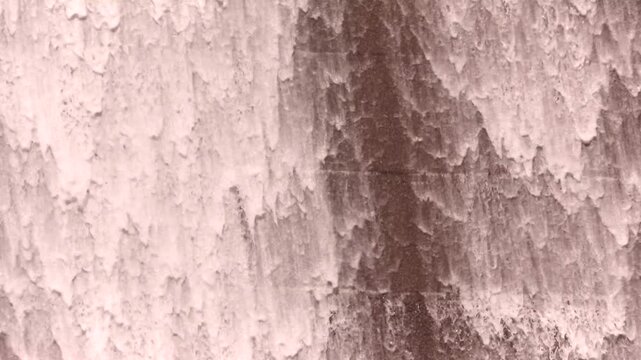 Dam water flowing with Dam gate wall .