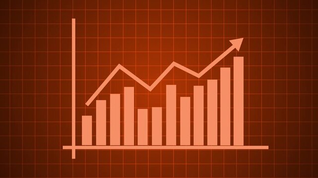 Corporate Financial Growth Visualization with Animated Revenue Charts