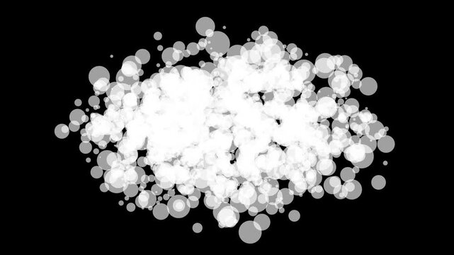 Seamless 4K Cartoon Smoke Loops 2D Hand-Drawn Motion Graphics Pack, Premium Liquid Style Elements, Flash FX Explosion Blasts, and Comic Book Bubble Storm Effects with Alpha Channel