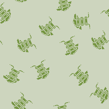 database cloud computing glyph vector seamless pattern. database cloud computing thin illustration