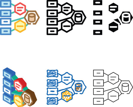 software architecture color icon vector. stylized software architecture sign. isolated symbol illustration