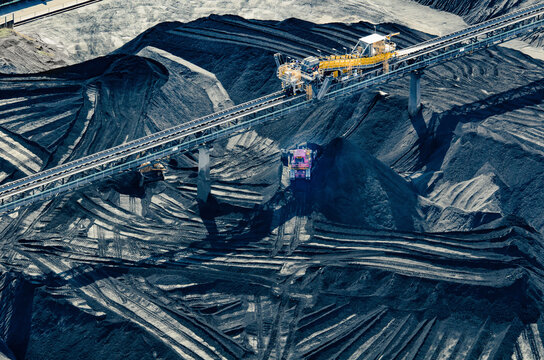 RG Tanna coal piles in Gladstone, Queensland