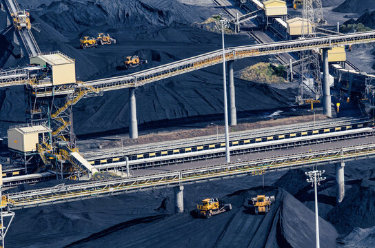 RG Tanna coal piles in Gladstone, Queensland