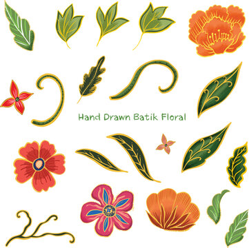 Floral Batik Element Collection