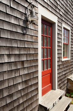 Doorway on harbor shed