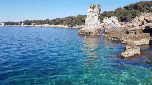 Landscape in the Cap d'Antibes, South of France