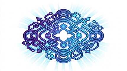 Fototapeta premium Quantum Computing: Superconducting qubit architecture enabling advanced computational experiments