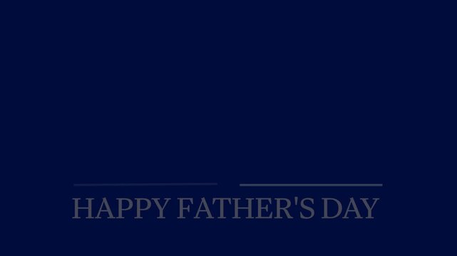 Father's Day animated greeting card with Urdu calligraphy and gold hearts".