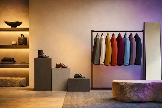 Hyperindividualism personal style showroom with unbranded colorful jac