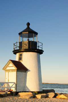 Afternoon sun on Brant Point Light