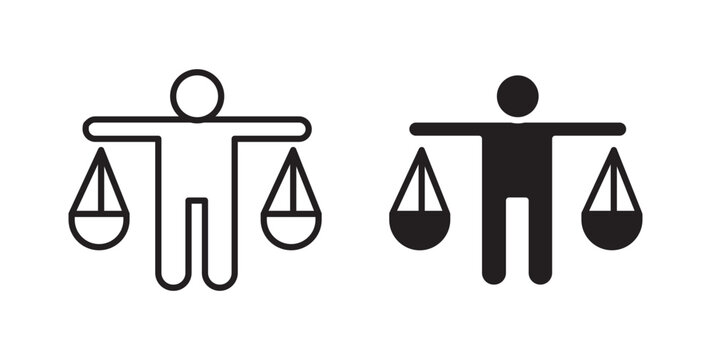 Ethics icon for website, apps and UI.