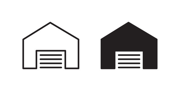 Garage icon for website, apps and UI.