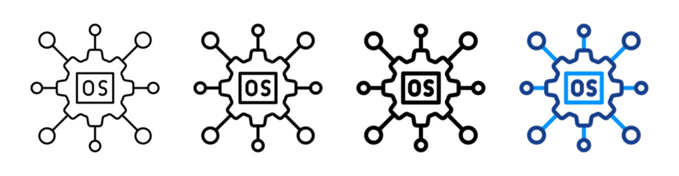 Operating System Multiple Outline Collection Set