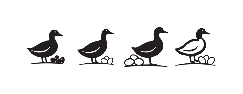 Goose and Duck Family Nursery Wall Deco