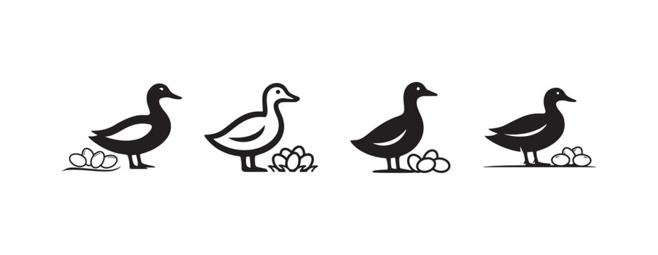Farmhouse Duck Illustration Digital Download