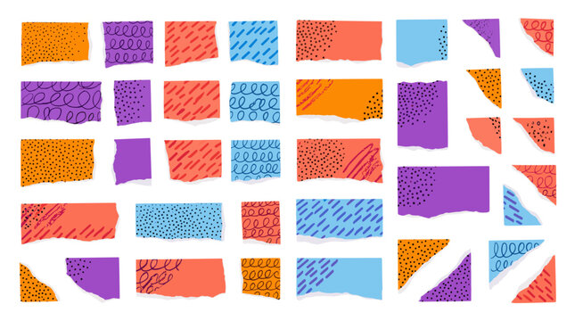 Abstract geometric pattern with colorful rectangular and triangular shapes