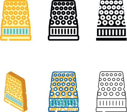 thimble embroidery hobby color icon vector. styles thimble embroidery hobby sign. isolated symbol illustration