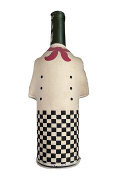 Decorative Bottle in Chef Uniform Costume