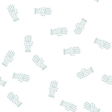 keloid skin disease glyph vector seamless pattern. keloid skin disease signthin illustration