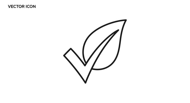 Green forest certification leaf logo for sustainable products