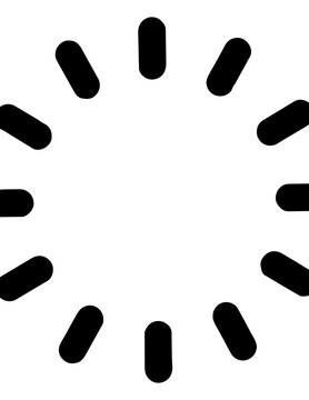Black dash marks in circular pattern.