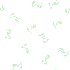 Obraz premium pelican bird glyph vector seamless pattern. pelican bird signthin illustration