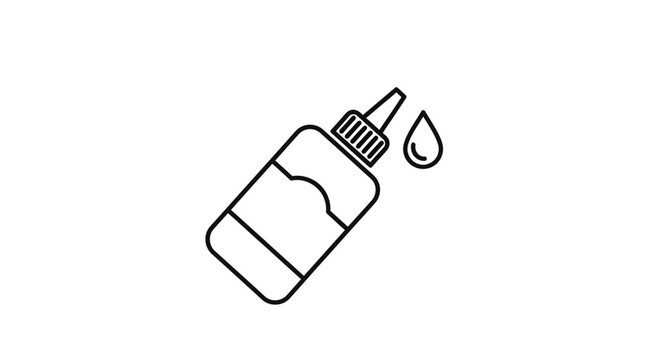 Professional PVA Wood Glue Bottle for Carpentry and DIY Repairs