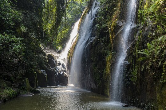 Small waterfalls near the Zongo waterfall, DR Congo