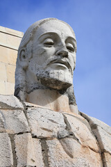 Obraz premium Monument to the Sacred Heart on Naranco Mount in Oviedo city