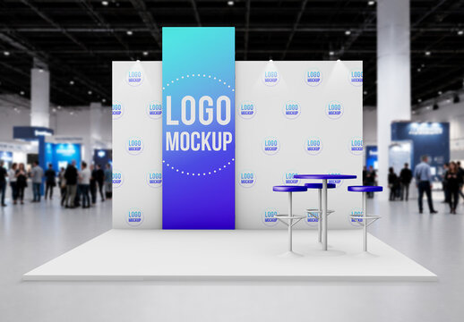 Minimal Exhibition Stand Mockup