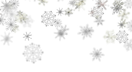 Abstract winter background with falling snowflakes, perfect for holiday greetings and festive desig © vegefox.com