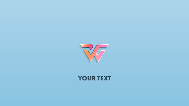 Elegant 3D Outline Logo Reveal, Glossy Wireframe Build Up Intro