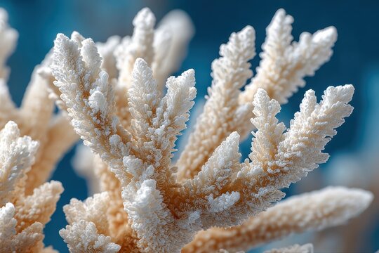 Elegant Coral Branch,  Underwater Beauty, Aquatic Life, Coral Reef Nature