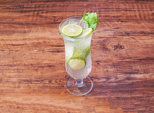 Refreshing lime mint cooler served chilled with fresh citrus flavor and natural ingredients