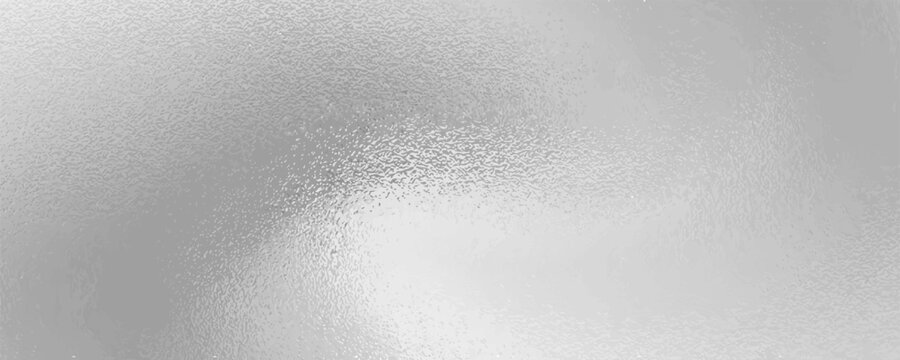 Chrome silver metallic foil gradient, glossy mirror steel texture, smooth reflective aluminum surface, slight distressed effect, realistic futuristic Y2K design. Vector illustration