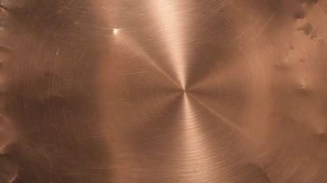 shiny grunge dented copper plate texture old clean brushed brown bronze metal background abstract footage