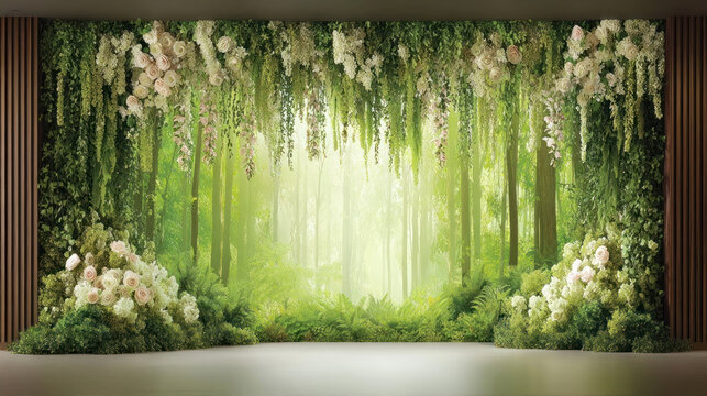 Forest Pathway Sunlight Scene