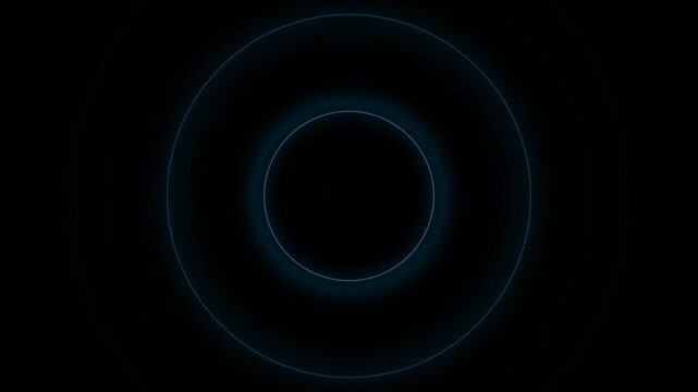 Abstract Blue Radar Pulse Motion Graphics Seamless Loop with HUD Sonar Signals