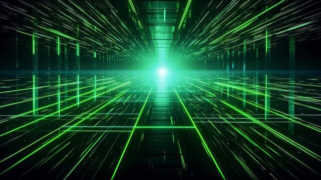 Digital technology matrix style abstract background