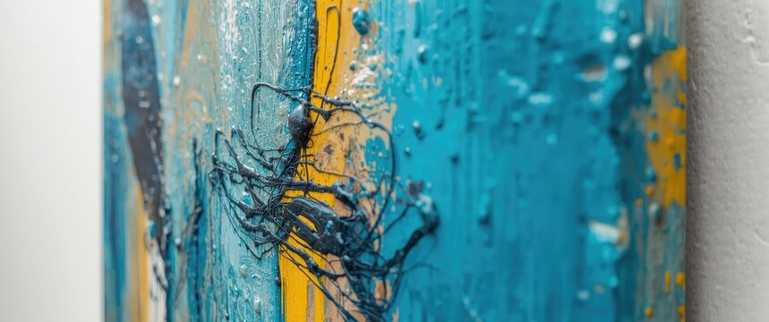 Surreal impressionist oil artwork with vibrant abstract background and textured brushstrokes for contemporary wall decor