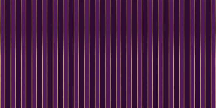 Luxury purple and gold vertical stripes background. Elegant violet geometric parallel lines pattern for premium banner, sophisticated wrap, and corporate identity backdrop.