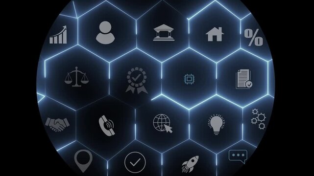Quality Assurance concept: Digital quality icon on virtual interface, process improvement, customer satisfaction, compliance, risk management, Motion graphics of quality concept