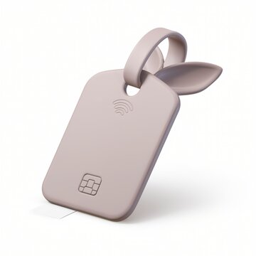 Simple and Elegant Minimalist Keychain Design with Soft Tones and Smooth Texture, Perfect for Everyday Use and Stylish Accessories