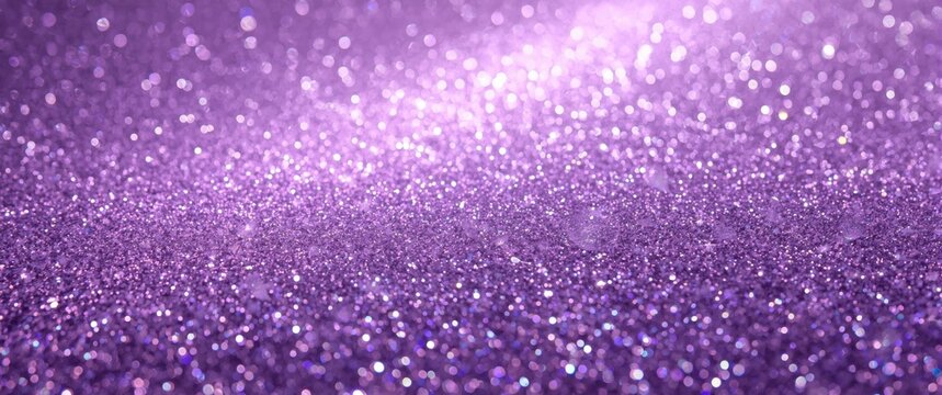 Shimmering purple holographic glitter grain background with studio light