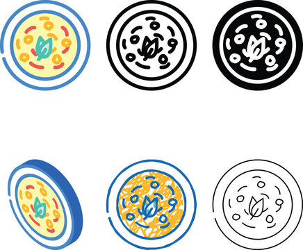 tom kha gai thai cuisine color icon vector. tom kha gai thai mix cuisine sign. isolated symbol illustration