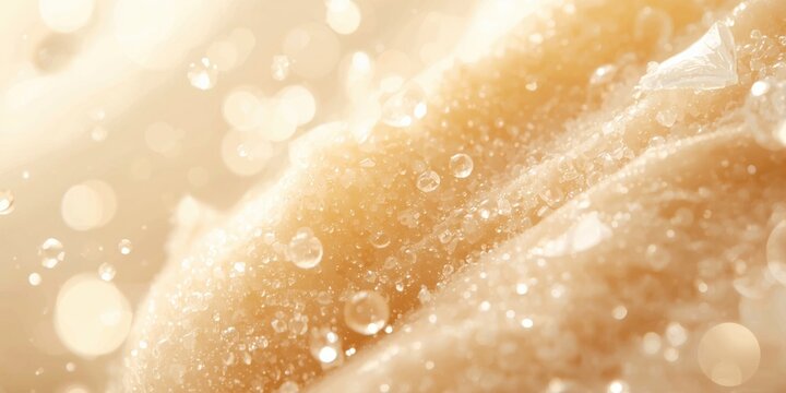 Close-up of soft fabric with water droplets