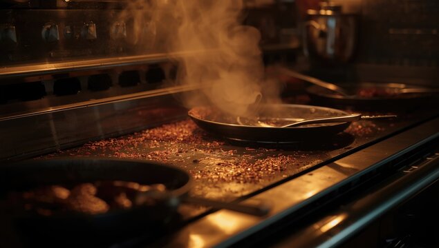 Flavor Enhancement in Restaurant Cooking Using Griddles and Ovens