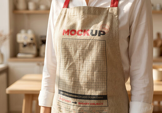 Apron Branding Logo Design Mockup
